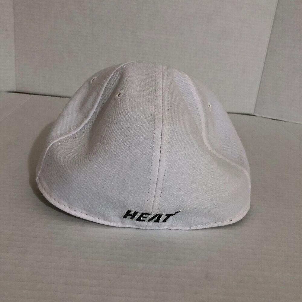 Miami Heat Hat Cap White Basketball NBA Fitted 7 3/8 59 Fifty‎ Logo Sportswear - Picture 5 of 10